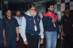 Abhishek Bachchan and Amitabh Bachchan at prokabaddi match on 28th Feb 2016